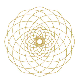 Goldenes Mandala für innere Ruhe